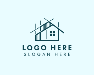 Construction - House Structure Architecture logo design