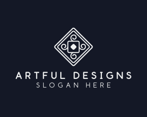 Interior Design Floor Tile logo design