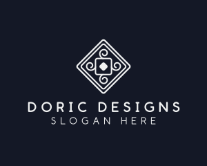 Interior Design Floor Tile logo design