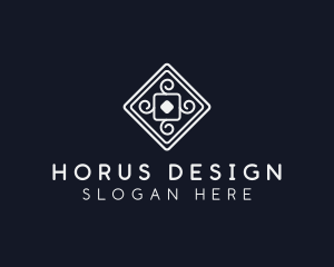 Interior Design Floor Tile logo design