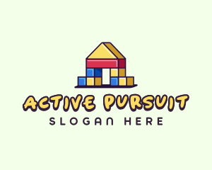 Activity - Kids Play Blocks logo design
