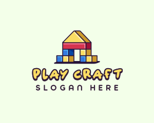 Kids Play Blocks logo design