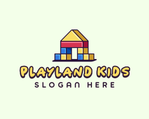 Kids Play Blocks logo design