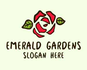 Rose Petals Garden logo design