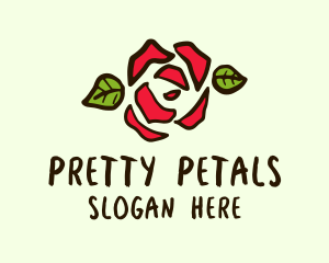 Rose Petals Garden logo design