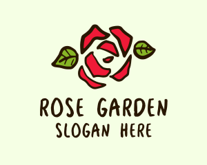 Rose - Rose Petals Garden logo design