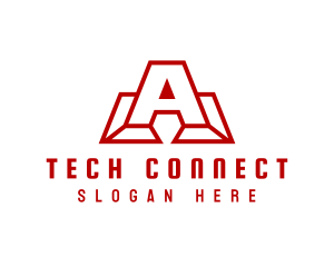 Accessories - Modern Technology Letter A logo design