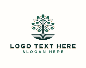 Gardening - Environmental Tree Planting logo design