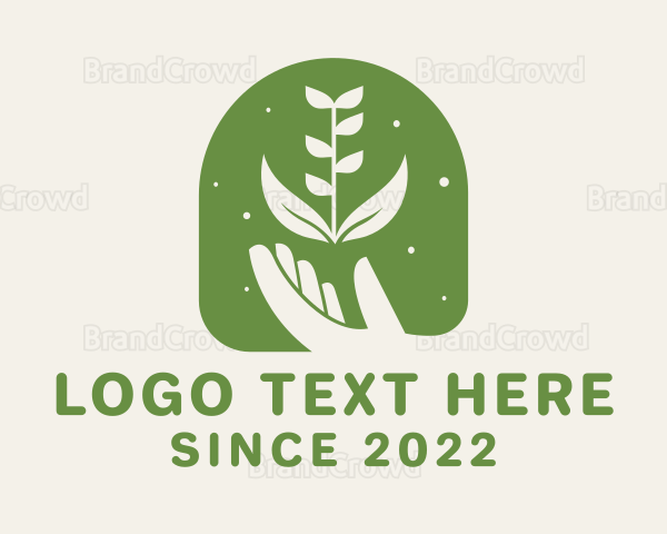 Garden Plant Hand Logo