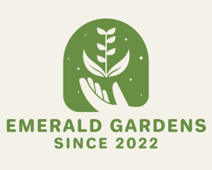 Garden Plant Hand logo design