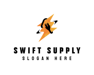 Supply - Lightning Electricity Plug logo design