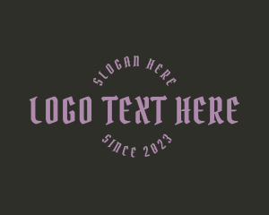 Barber Shop - Urban Gothic Artist logo design