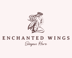 Fairy - Beautiful Woman Fairy logo design