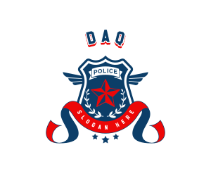 Ribbon - Sheriff Police Badge logo design