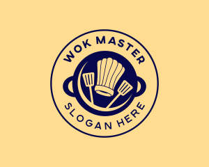 Wok - Chef Wok Restaurant logo design