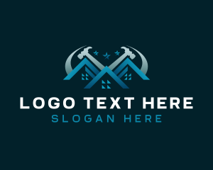 Hammer - Roofing Hammer Construction logo design