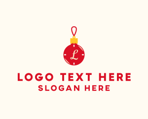 Home Decor - Christmas Ball Bauble logo design