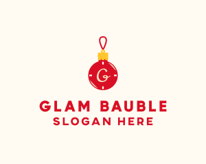 Christmas Ball Bauble logo design