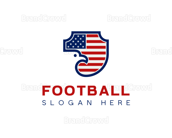 American Flag Eagle Shield Logo