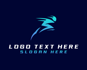 Run - Lightning Speed Run logo design