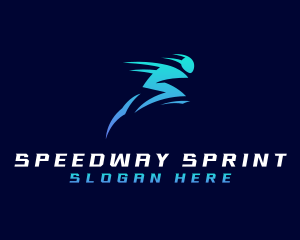 Lightning Speed Run logo design