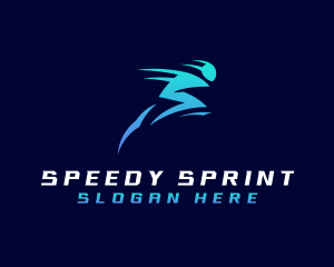 Sprint - Lightning Speed Run logo design