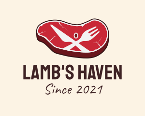 Red Steak Dinner logo design