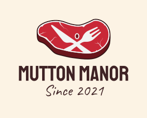 Red Steak Dinner logo design