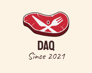 Meat - Red Steak Dinner logo design