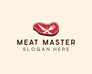 Red Steak Dinner logo design