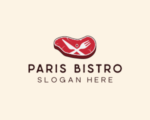 Red Steak Dinner logo design