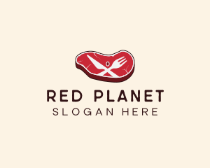 Red Steak Dinner logo design