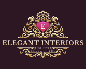 Luxury Crown Ornament logo design