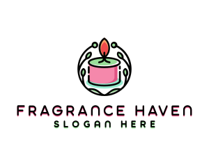 Scented - Scented Candle Spa logo design