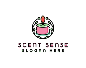 Scented Candle Spa logo design