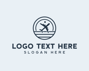 Logistics Shipper Airplane Logo