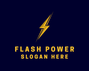 Lightning Electrical Power logo design