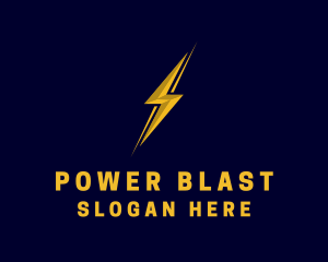 Lightning Electrical Power logo design