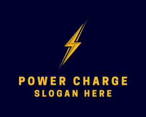 Lightning Electrical Power logo design