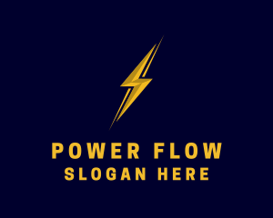 Lightning Electrical Power logo design