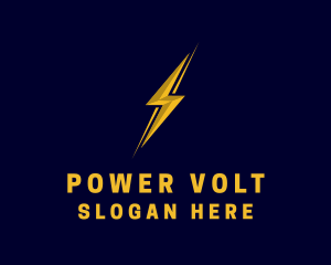 Lightning Electrical Power logo design