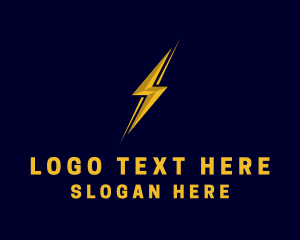 Volt - Lightning Electrical Power logo design