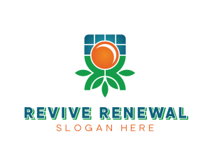 Renewable Solar Panel logo design