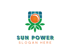 Solar - Renewable Solar Panel logo design