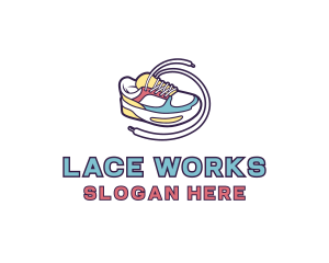 Shoelace - Streetwear Brand Sneakers logo design