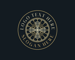 Faith - Holy Catholic Cross logo design