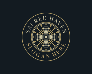 Holy Catholic Cross logo design
