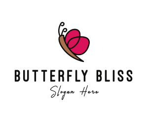 Butterfly - Butterfly Insect Garden logo design
