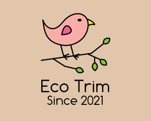 Eco Songbird Cartoon logo design