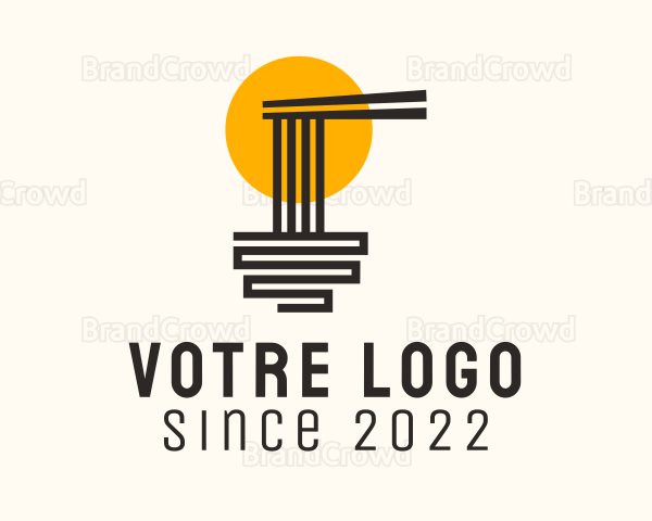 Sunset Noodle Restaurant Logo